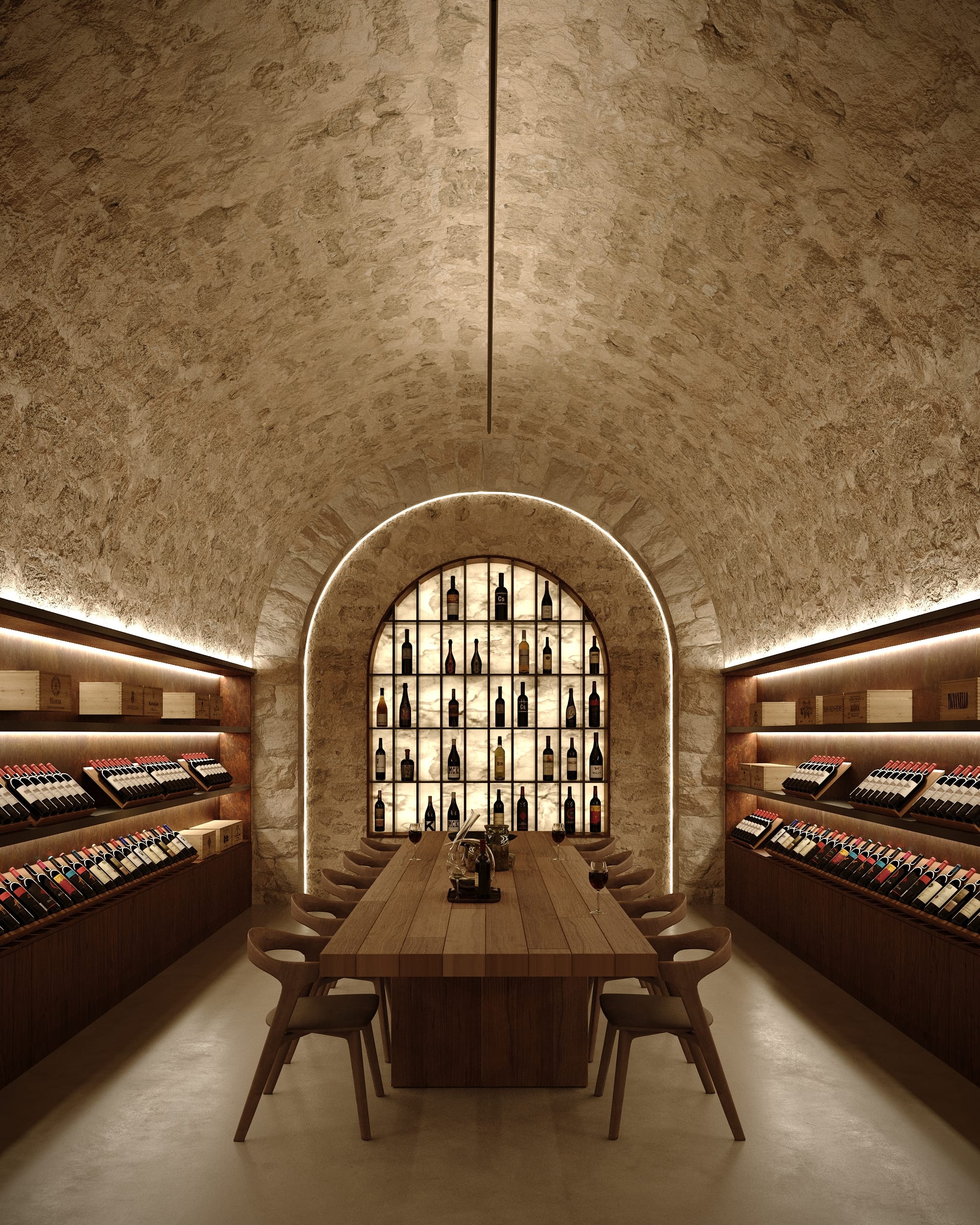 Wine cellar and tasting room